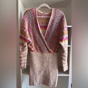 Free People Fair Isle Sweat Dress